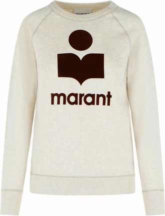 Isabel Marant Millyny Sweatshirt In Ecru Cotton Misot
