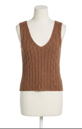 Z Supply Acadia Sweater Tank In Palo Santo