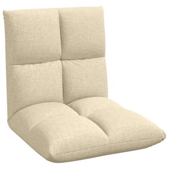 vidaXL Sill&oacute;n Ajustable Crema Tela Vidaxl