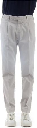 Pantaloni Torino Chinos, male, Gray, Size: 2XL Pantalone delav&egrave; micro tramato in cotone stretch