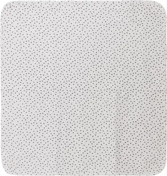 Fragile Crinkle Flower Print Knit Blanket in White/black at Nordstrom