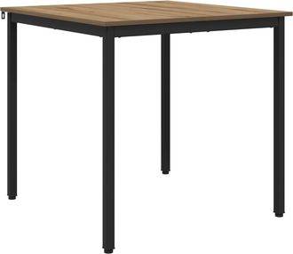 vidaXL Mesas De Comedor 80 X 80 X 75 Cm Madera De Ingenier&iacute;a Cuadrado Vidaxl