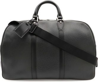 Louis Vuitton Taiga Ardoise Black Taiga Leather Boston Bag Shoulder Bag (Pre-Owned)