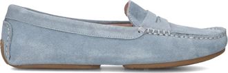 Stefano Lauran Schoenen, Dames, Blauw, 39 EU, Su&egrave;de, Elegante Blauwe Su&egrave;de Mocassins