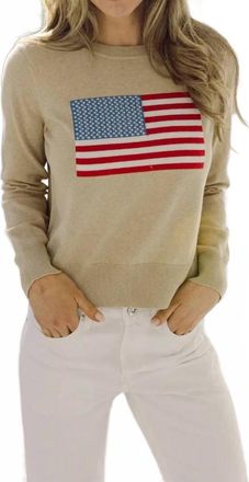 Sail to Sable Cashmere Flag Sweater In Sable