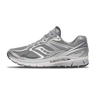 Saucony Sneakers, male, Gray, 3 1/2 UK, Grey Silver Trainers with Sporty Design