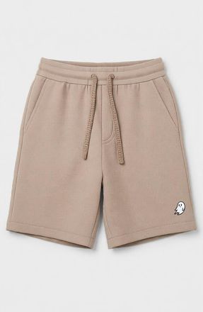 Dalix Mens Ghost Relaxed Fleece Sweat Elastic Shorts in Tan at Nordstrom, Size Xx-Large