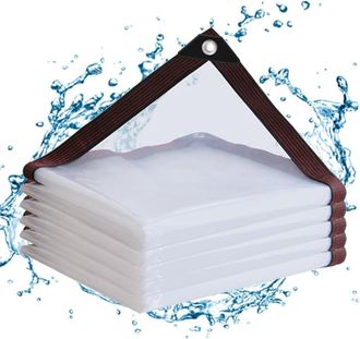 No Brand Tela Impermeable Transparente, De 2 X 3 Metros, Adecuada Para Invernaderos, Patios, Porches, Gallineros, Jardines Y Cubiertas Exteriores