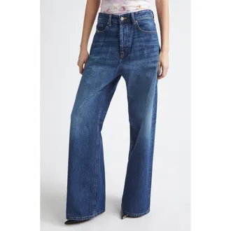 Diesel 1996 D-Sire Low Rise Baggy Wide Leg Jeans in Denim at Nordstrom, Size 24