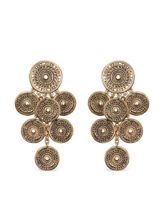 Saint Laurent Oorbellen met hanger - Goud