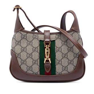Gucci Pre-owned Gucci Mini GG Supreme Web Jackie 1961 Crossbody Ladies KCVKX1J61I20Z7FW