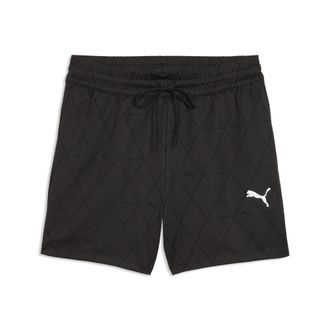 Puma Trainingsshorts PUMA SPORT HIGH-RISE JERSEY SHORTS 4, Damen, Gr. XL, N-Gr, puma schwarz, Piqu&eacute;, Obermaterial: 100% Polyester, unifarben, regular fit k