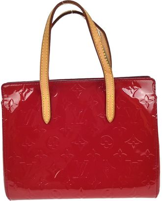 Louis Vuitton Catalina Handbag Monogram Vernis Red Patent_Leather Handbag (Pre-Owned)