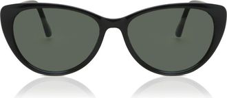 SmartBuy Collection Cat Eye Full Rim Plastic Womens Sunglasses Black Size 52 - Free Lenses - SmartBuy Collection