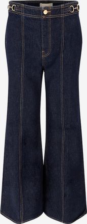 Ulla Johnson Hochbündige gerade Jeanshose Delphine