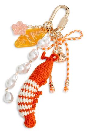 Chelsea28 Shrimp Cluster Bag Charm in Orange Multi- Gold at Nordstrom