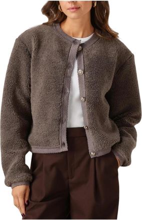 Notre-V Grijze Gebreide Trui voor Vrouwen - Dames - Vesten - Bruin - 2XL - Polyester - Truien & Vesten