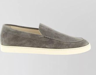 Brunello Cucinelli leather slip-on sneakers