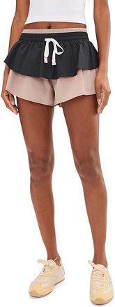 Free People Movement Flex It Shorts Womens Shorts Black Combo : MD (Womens 8-10) 3, Polyester