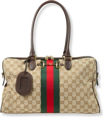 Gucci Borsetto Large Boston Bag - Bags - Mujer - Beige - ONE SIZE