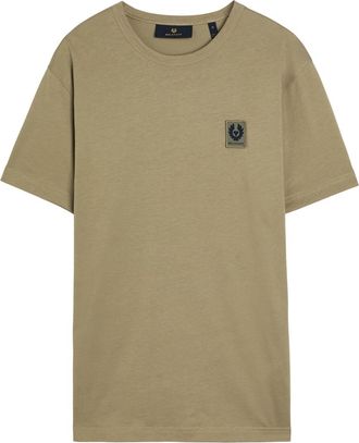 Belstaff Logo-appliqu&eacute;d Cotton T-shirt - Green - Xxl