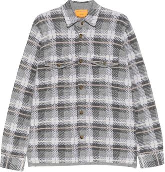 Guest In Residence Plaid Werkshirt - Heren - Casual Overhemden - Grijs - S - Kasjmier - Overhemden