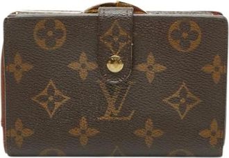 Louis Vuitton Pre-owned Vintage Bi-fold Wallet - Dames - Vintage Accessoires - Bruin - ONE Size - Leer - Vintage