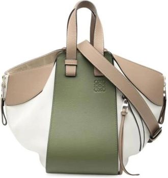 Loewe Pre-owned Handbags, female, Green, Size: ONE SIZE Pre-owned Leather Tote