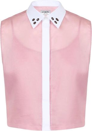 Iceberg Shirts - Dames - Tops zonder mouwen - Roze - S - Tops