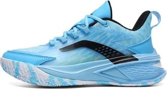 Generic Mens Basketball Shoes with Shock Absorption Anti Slip Wear-Resistant Breathable Indoor Outdoor Running Boots Walking Shoes(Blue,5.5 UK)