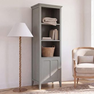 Maisons du monde Librer&iacute;a de 1 puerta verde gris&aacute;ceo, l58 cm