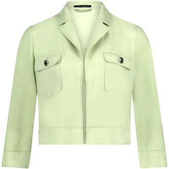 Betty Barclay Korte blazerjas - Dames - Jassen - Groen - Maat: 3XL
