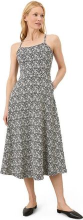 Pact Fit & Flare Midi Dress Made With Organic Cotton in Bohemian Dreams Black at Nordstrom, Size Xx-Large