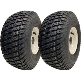 OEM 15x6.00-6 Neum&aacute;tico De Hierba Sobre Rueda - Cortac&eacute;sped, Remolque, 20mm Bb - Juego 2