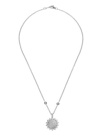 Leo Pizzo 18K white gold Aurora diamond necklace - Silver