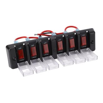 OEM Adecuado Para Paneles De Interruptores Basculantes De 6 Posiciones, Grado De Protecci&oacute;n Ip66, 12 V Cc 16 A, Con Indicador Led