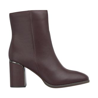 Alma En Pena Enkellaarsje met hakdetail - Dames - Cowboylaarzen - Rood - 39 EU - Schoenen