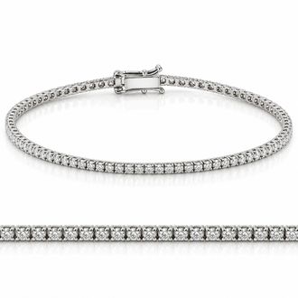 Pompeii3 2ct Diamond Tennis Bracelet 14K White Gold 7