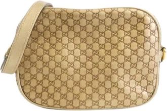 Gucci Pre-owned Cross Body Bags, female, Beige, Size: ONE SIZE Pre-owned Vintage Cross Body Bag
