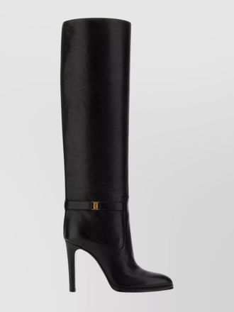 Saint Laurent diane leather knee boots with pointed toe