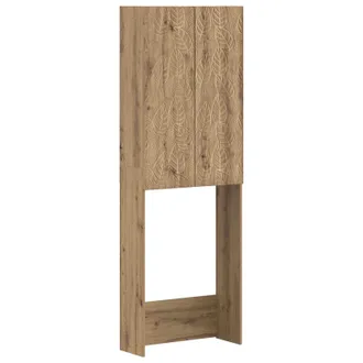 vidaXL Mueble De Ba&ntilde;o Delft Roble Artisan 66 X 25,5 X 190 Cm Vidaxl