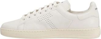 Tom Ford Warwick Sneaker - Heren - Sneakers - Wit - 42 EU - Katoen - Schoenen