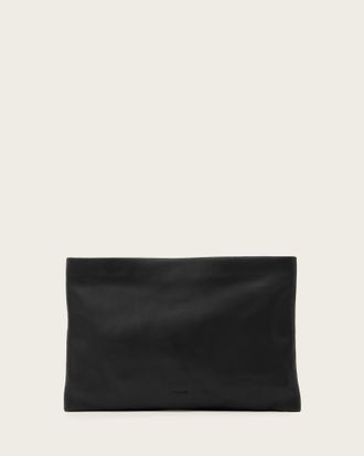 AllSaints Bettina Leather Clutch Bag