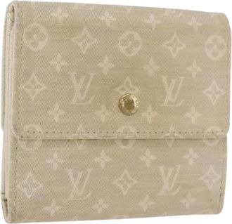 Louis Vuitton Pre-owned Wallets, female, Beige, Size: ONE SIZE Pre-owned Monogram Mini Canvas Wallet