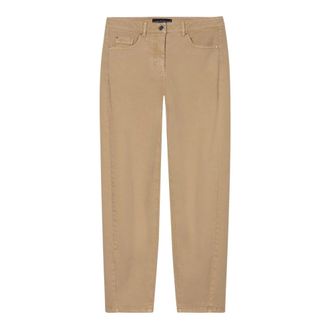 Luisa Cerano Jeans, Dames, Bruin, XL, Katoen, Straight Jeans