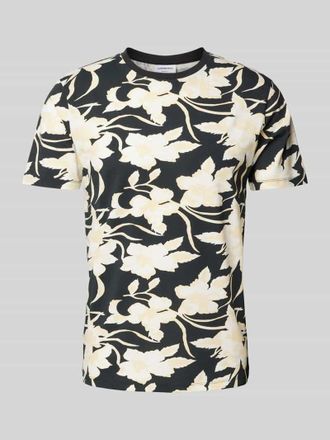 Lindbergh Lindbergh T-Shirt mit Allover-Muster Modell desert flower in Black, Größe S