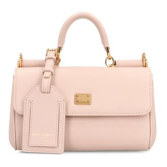 Dolce & Gabbana Handbags, female, Pink, Size: ONE SIZE My Sicily Handbag