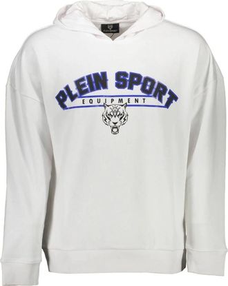 Plein Sport Hoodie Wit Lange Mouw - Heren - Sportshirts - Wit - XL - Fitness