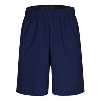 Nike Fle Athleisure Casual Sports Woven Breathable Running Training Shorts Blue 927527-478