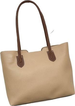 Generic Compatible For Womens Texture Handbag, Single Shoulder Underarm Bag, Tote Bags(Khaki)